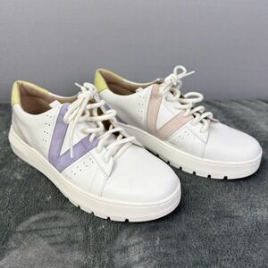 Vionic Women Size 9.5‎ Accent Sneakers Leather Casual Comfort Shoes